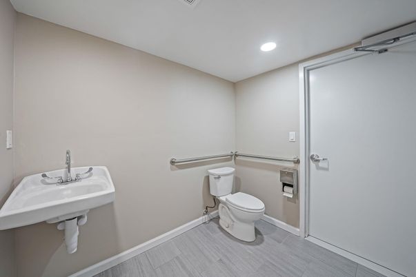 Bathroom, Interior, Recessed Lighting