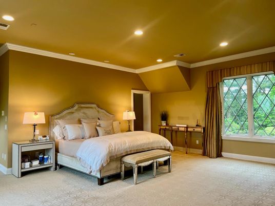 Bedroom, Interior, Recessed Lighting