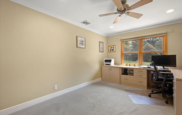 Home Office, Interior, Recessed Lighting