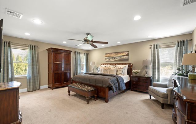 Bedroom, Interior, Recessed Lighting