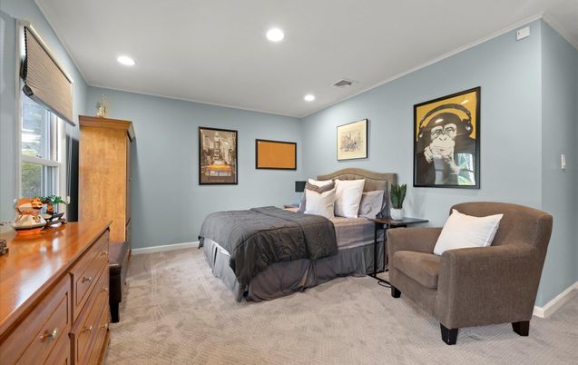 Bedroom, Interior, Recessed Lighting