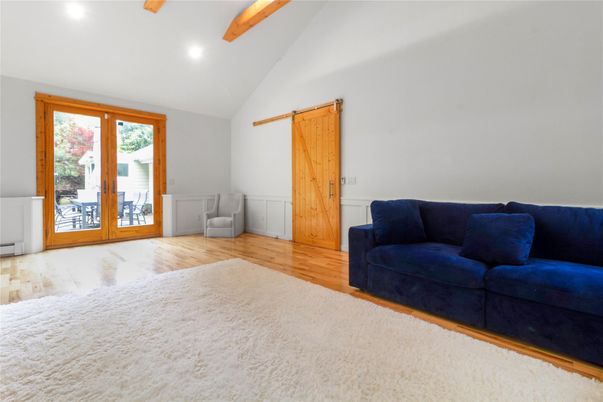 Interior, Recessed Lighting, Wooden Beams, Wood Texture Flooring