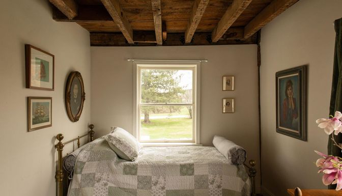 Bedroom, Interior, Wooden Beams, Wooden Ceilings