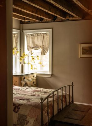 Bedroom, Interior, Wooden Beams