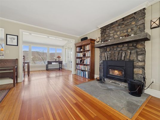 Fireplace, Interior, Wood Texture Flooring