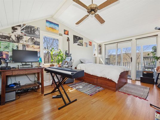 Bedroom, Interior, Wood Texture Flooring