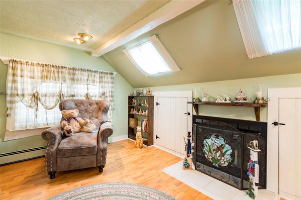 Fireplace, Interior, Wood Texture Flooring