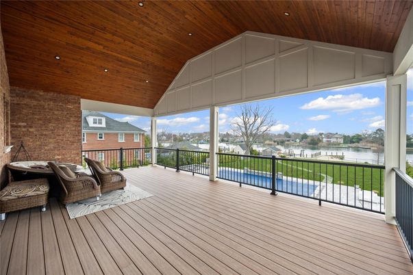 Exterior, Water, Wooden Ceilings, Wood Texture Flooring