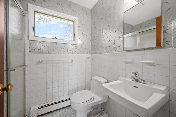 Bathroom, Glass Shower, Interior, Marble Walls