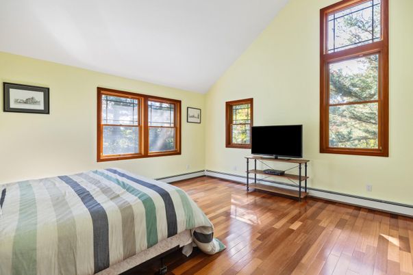 Bedroom, Interior, Wood Texture Flooring
