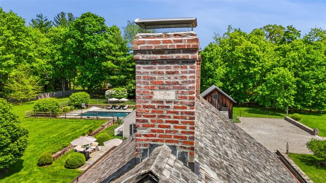 Exterior, Fireplace, Pool