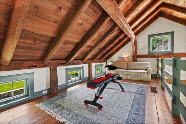Fitness Equipment, Interior, Wooden Beams, Wooden Ceilings, Wood Texture Flooring