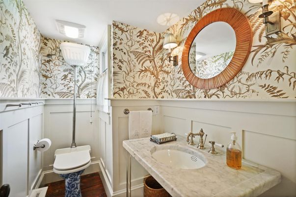 Bathroom, Interior, Wood Texture Flooring