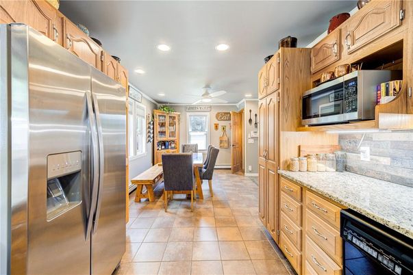 Dining room, Interior, Kitchen, Recessed Lighting, Stainless Steel Appliances
