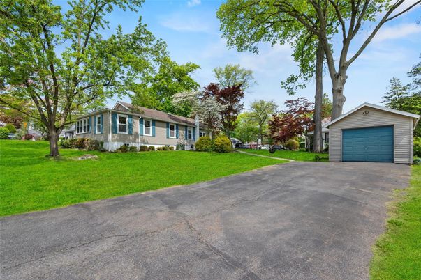 Backyard, Detached Garage, Exterior, Facade, Cape Cod
