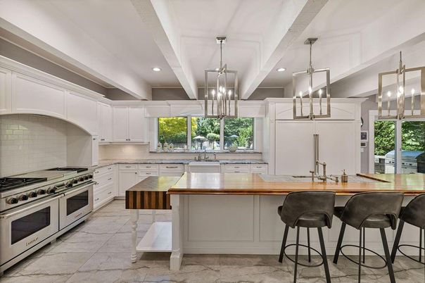 Interior, Kitchen, Pendant Lights, Recessed Lighting, Stainless Steel Appliances