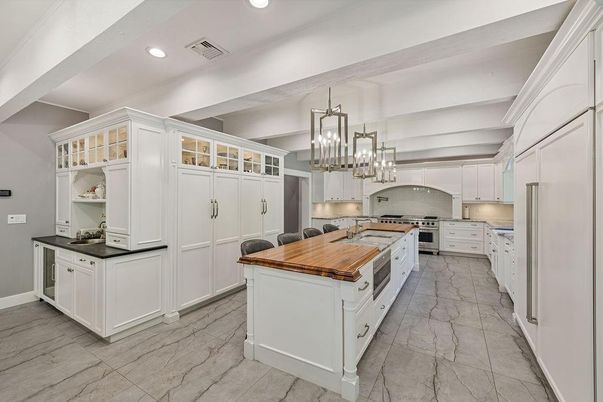 Interior, Kitchen, Pendant Lights, Recessed Lighting, Stainless Steel Appliances