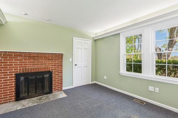 Empty room, Fireplace, Interior