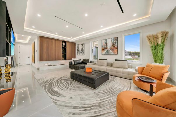 Interior, Living room, Recessed Lighting