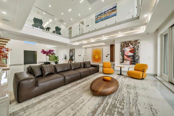 Interior, Living room, Recessed Lighting