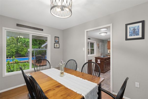 Dining room, Interior, Wood Texture Flooring