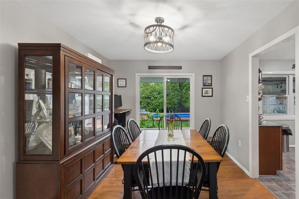 Dining room, Interior, Wood Texture Flooring