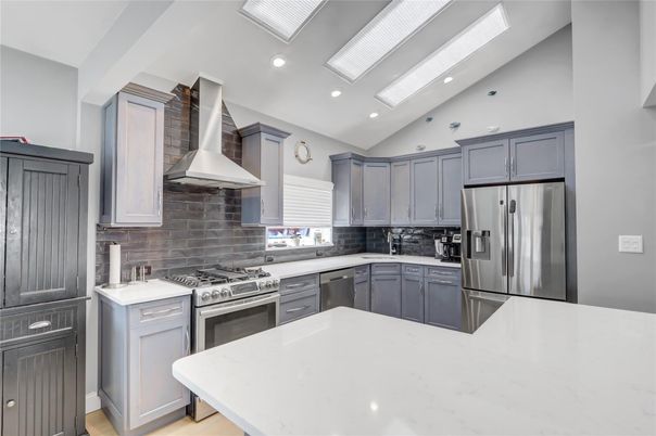 Interior, Kitchen, Recessed Lighting, Stainless Steel Appliances