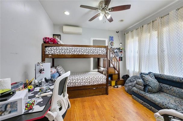 Bedroom, Home Office, Interior, Recessed Lighting, Wood Texture Flooring
