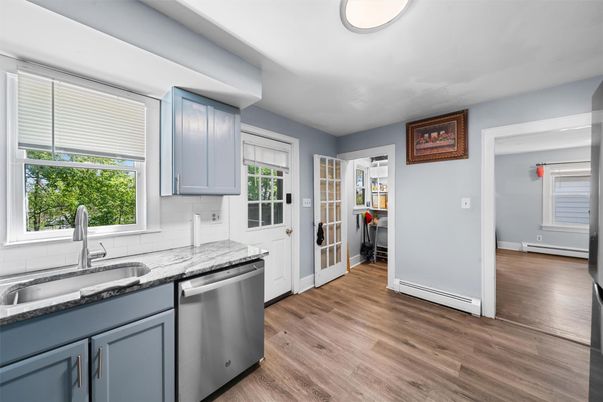 Interior, Kitchen, Wood Texture Flooring