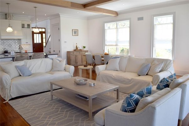 Dining room, Interior, Kitchen, Living room, Pendant Lights, Recessed Lighting, Wooden Beams, Wood Texture Flooring
