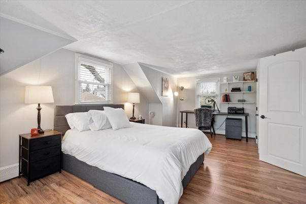 Bedroom, Home Office, Interior, Wood Texture Flooring