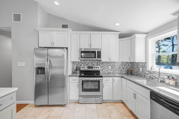 Interior, Kitchen, Recessed Lighting, Stainless Steel Appliances