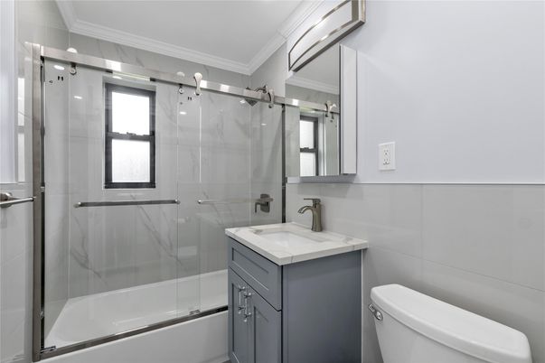 Bathroom, Glass Shower, Interior, Marble Walls