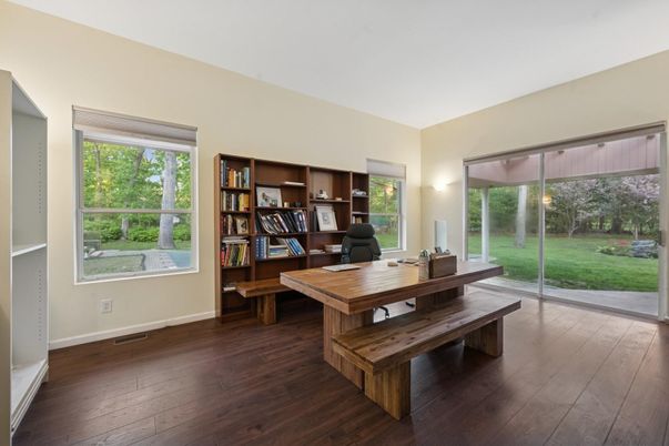 Home Office, Interior, Wood Texture Flooring