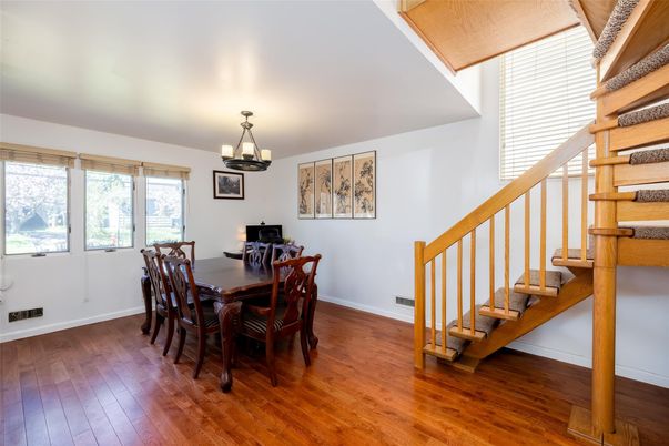 Dining room, Interior, Wood Texture Flooring
