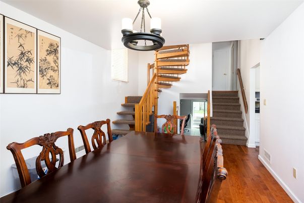 Dining room, Interior, Wood Texture Flooring