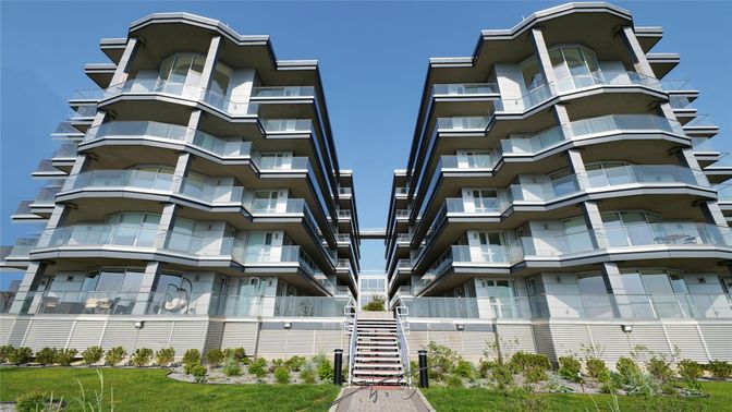Exterior, Facade, Condo Building
