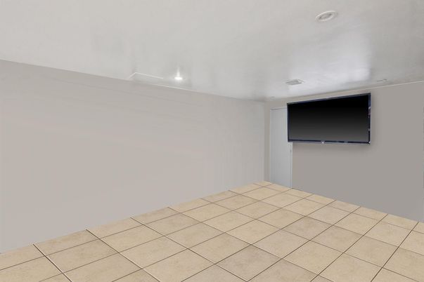 Empty room, Interior, Recessed Lighting