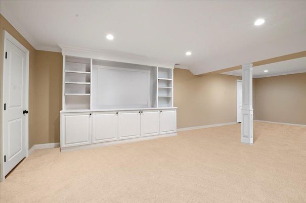 Empty room, Interior, Recessed Lighting