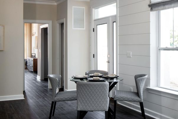 Dining room, Interior, Wood Texture Flooring