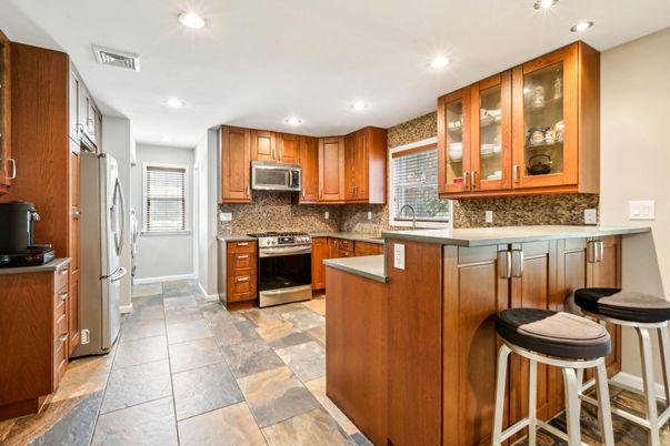 Interior, Kitchen, Recessed Lighting, Stainless Steel Appliances