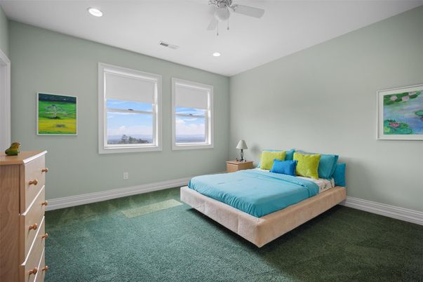 Bedroom, Interior, Recessed Lighting