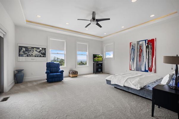 Bedroom, Interior, Recessed Lighting