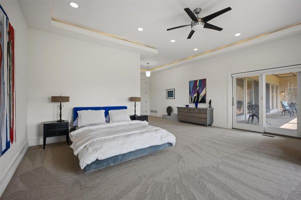 Bedroom, Interior, Recessed Lighting
