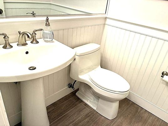 Bathroom, Interior, Wood Texture Flooring