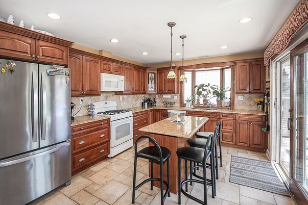 Interior, Kitchen, Pendant Lights, Recessed Lighting, Stainless Steel Appliances