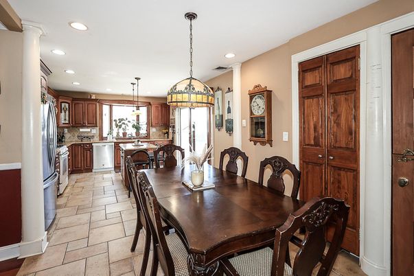 Dining room, Interior, Kitchen, Pendant Lights, Recessed Lighting
