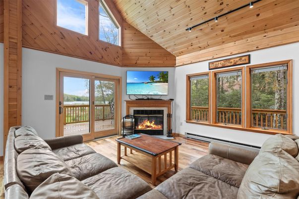 Fireplace, Interior, Living room, Wooden Ceilings, Wood Texture Flooring, Wooden Walls