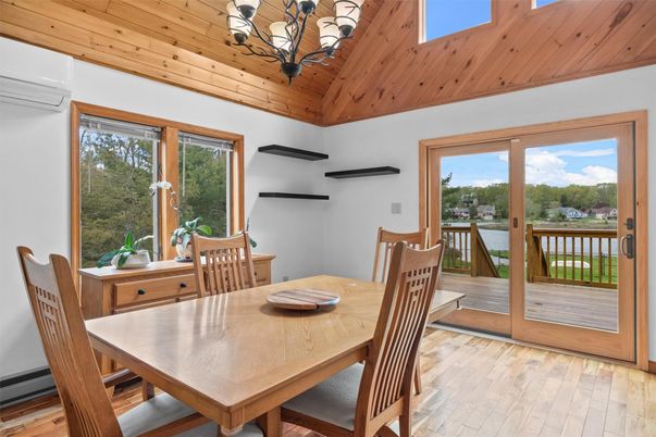 Dining room, Interior, Wooden Ceilings, Wood Texture Flooring