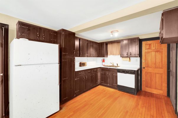 Interior, Kitchen, Wood Texture Flooring